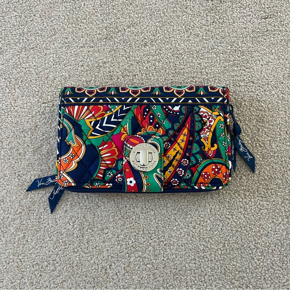 vera bradley turn lock wallet
